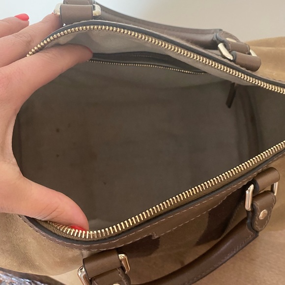 Gucci authentic Boston Joy Bag, suede beige. - Picture 2 of 6